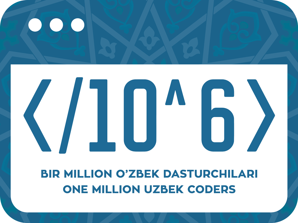 1 million dasturchi. Бир миллион дастурчи. Bir million Uzbek Coders. 1 Million Uzbek codes. Million dasturchi.